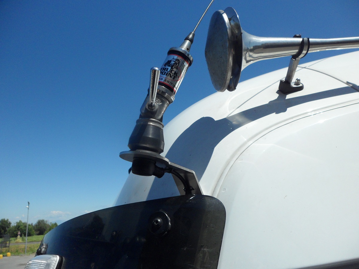 Support Acier Pour Antenne CB Mercedes Classe M - Fixation Pare-soleil M4/MP5