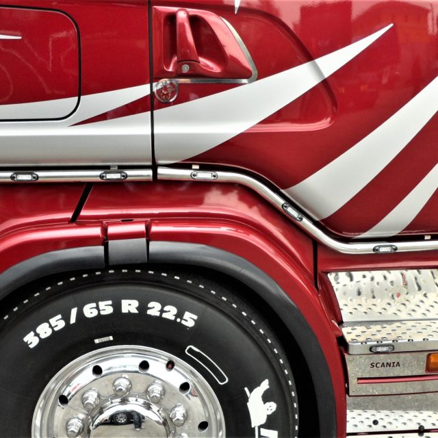 2 x acciaio INOX coperture per luci LED indicatori laterali per Scania R Euro 6