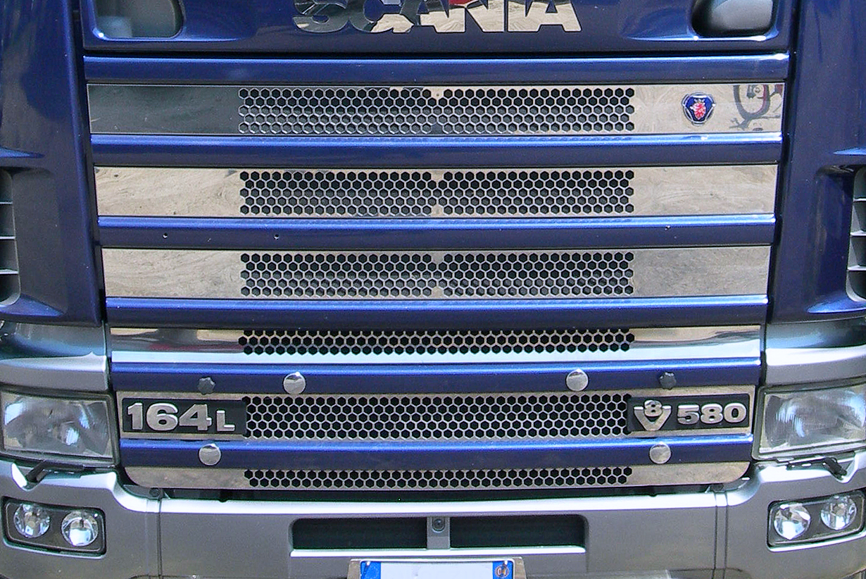 3 pezzi Pannello tergicristallo cromato in acciaio inox Per Scania 4 R P G 6 Series 2009UP 