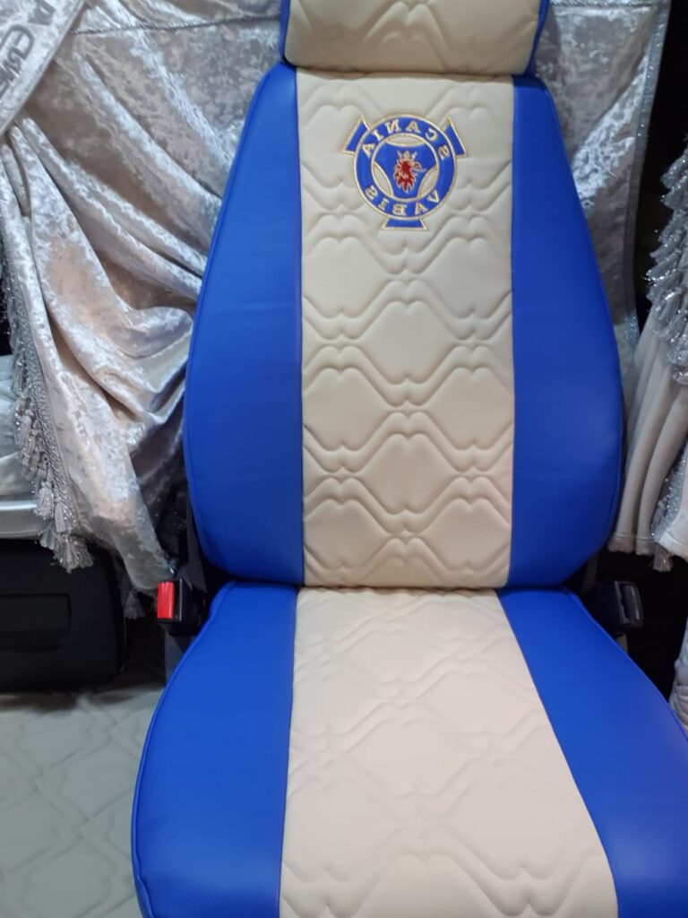 Coprisedili Eco-pelle Per Camion SCANIA R - Set 1+1, Colore Rosso, Conducente E Passeggero - Foto 2